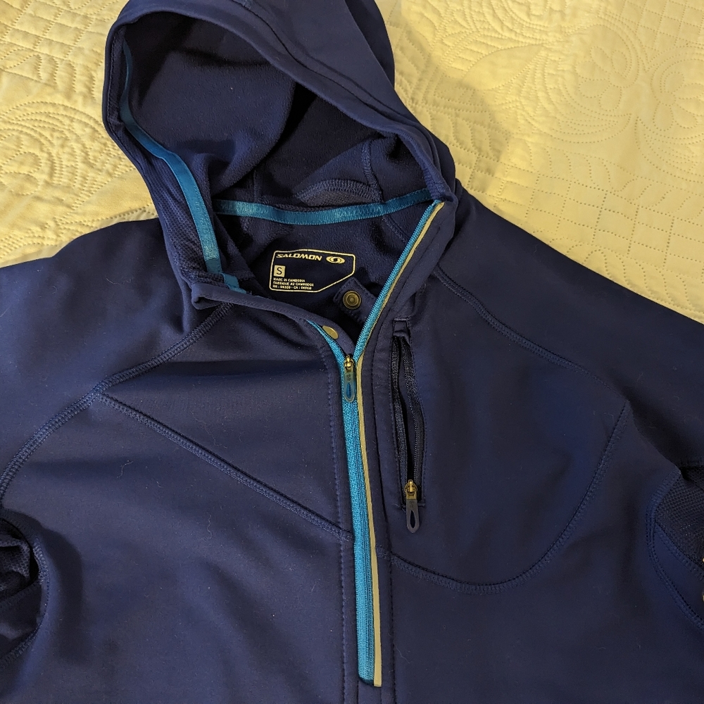 Salomon purple/blue acti therm hoodie - Picture 4 of 5